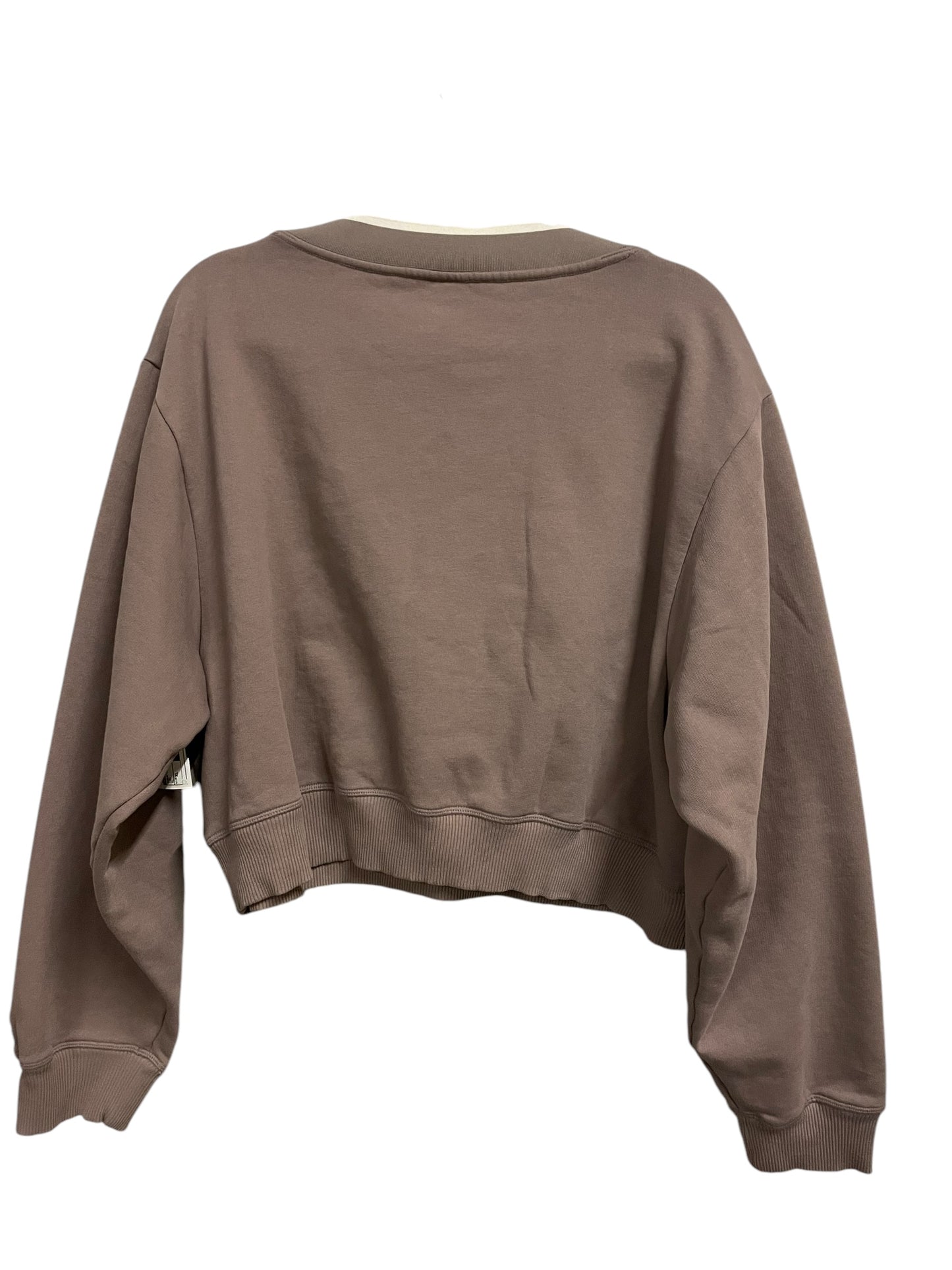 Sweatshirt Collar By Pink In Tan, Size: Xl