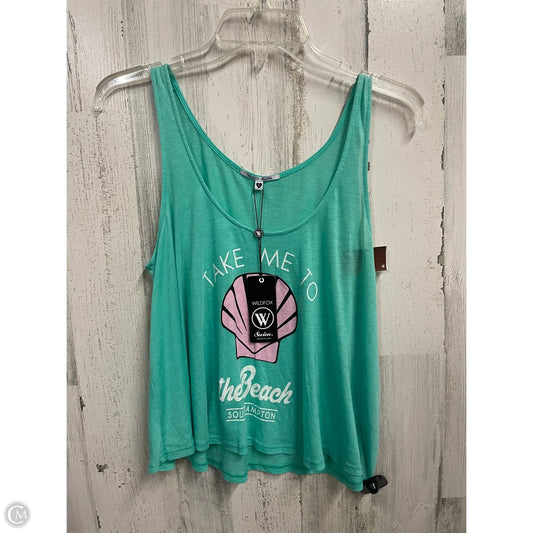 Top Sleeveless By Wildfox In Teal, Size: S