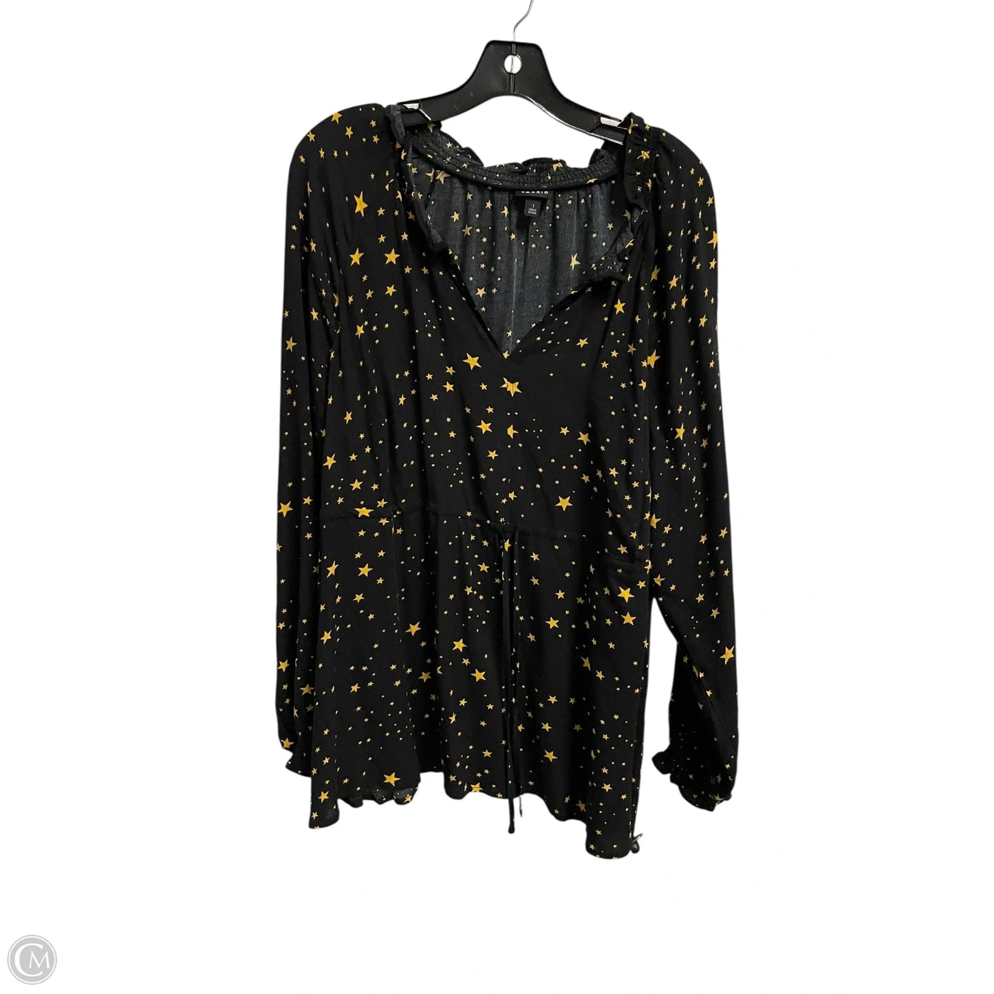 Top Long Sleeve By Torrid In Black, Size: 1x