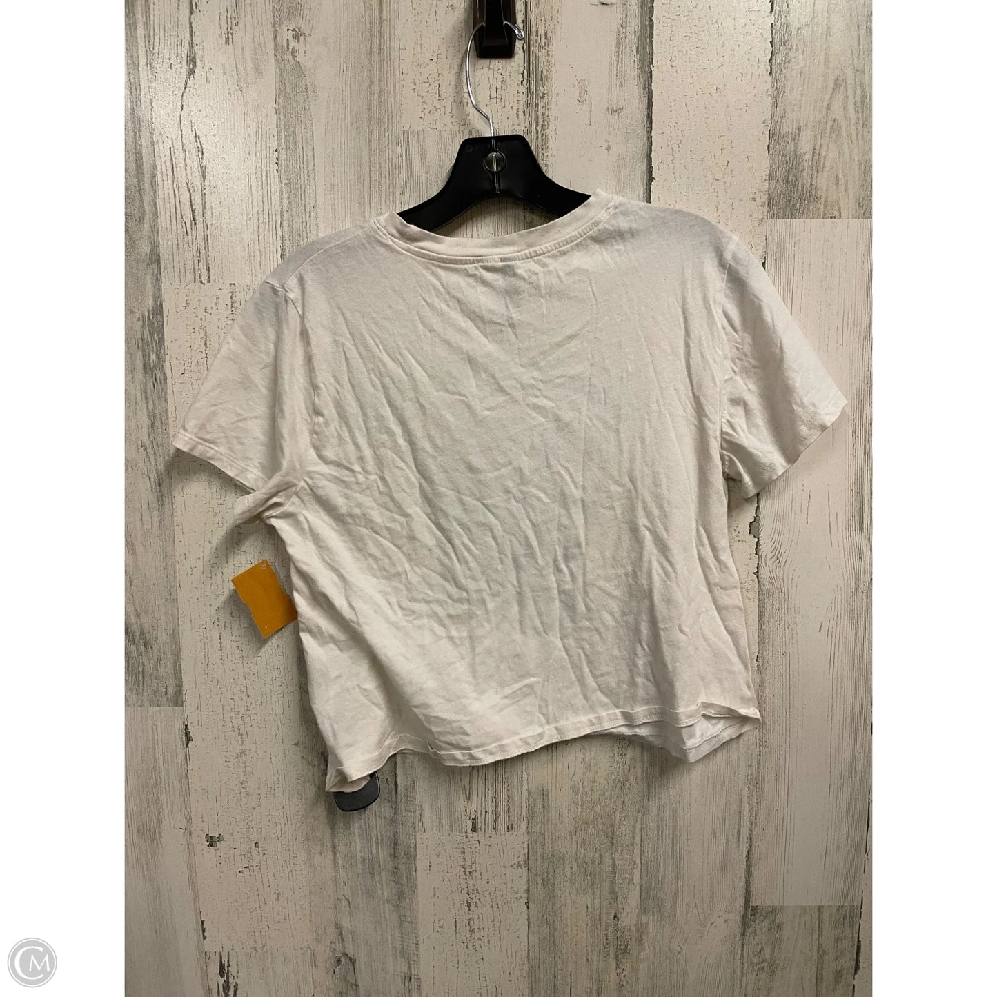 Top Short Sleeve Basic By Divided In Cream, Size: M