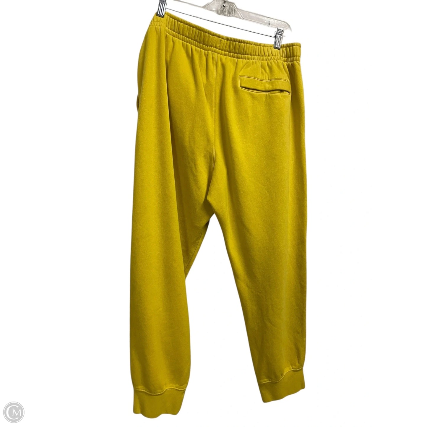 Athletic Pants By Nike In Yellow, Size: Xl