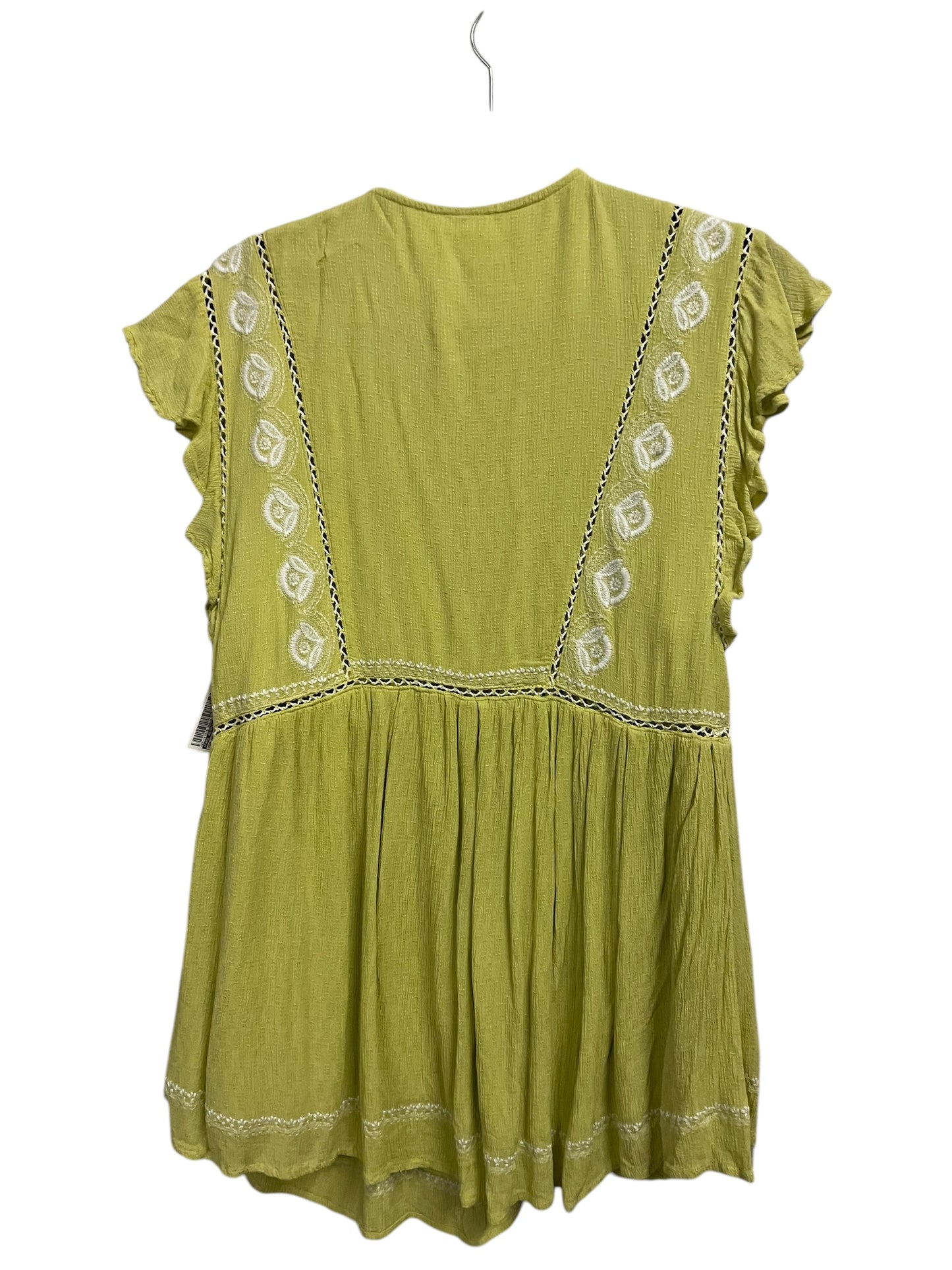 Top Short Sleeve By Free People In Green, Size: M