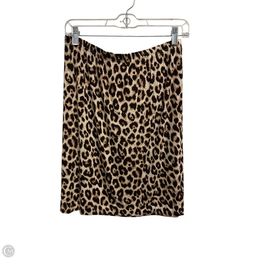 Skirt Mini & Short By Versona In Animal Print, Size: 12