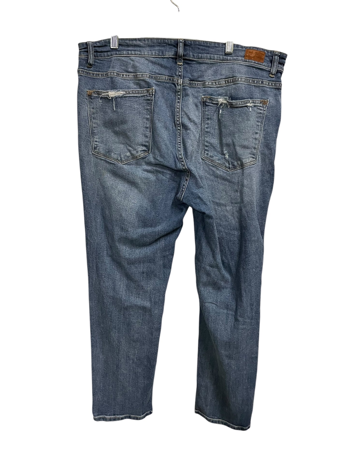 Jeans Straight By Judy Blue In Blue Denim, Size: 16