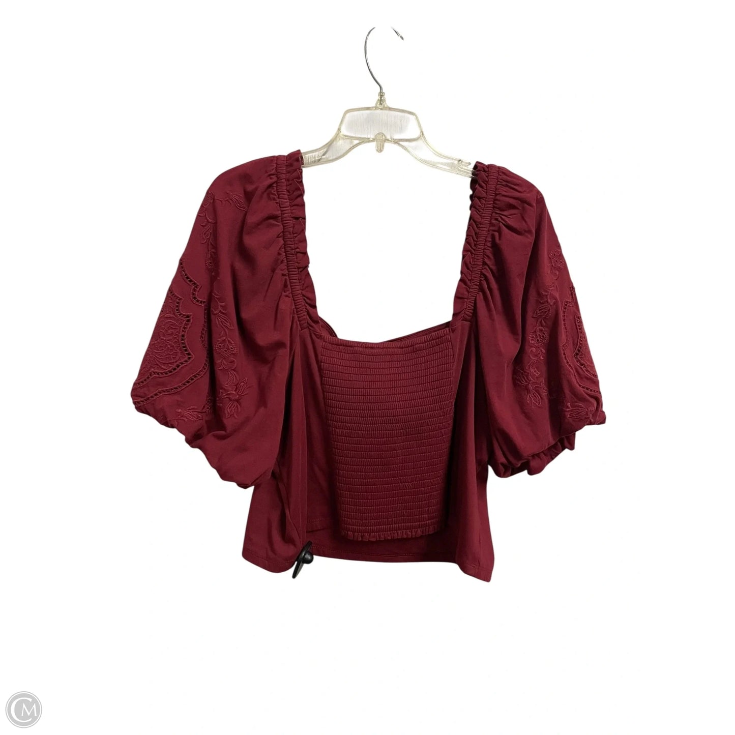 Top Short Sleeve By Express In Red, Size: Xl