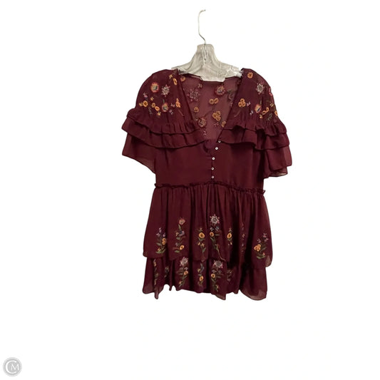 Dress Casual Short By Zara In Red, Size: S