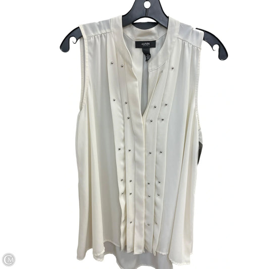 Top Sleeveless By Alfani In White, Size: Xl