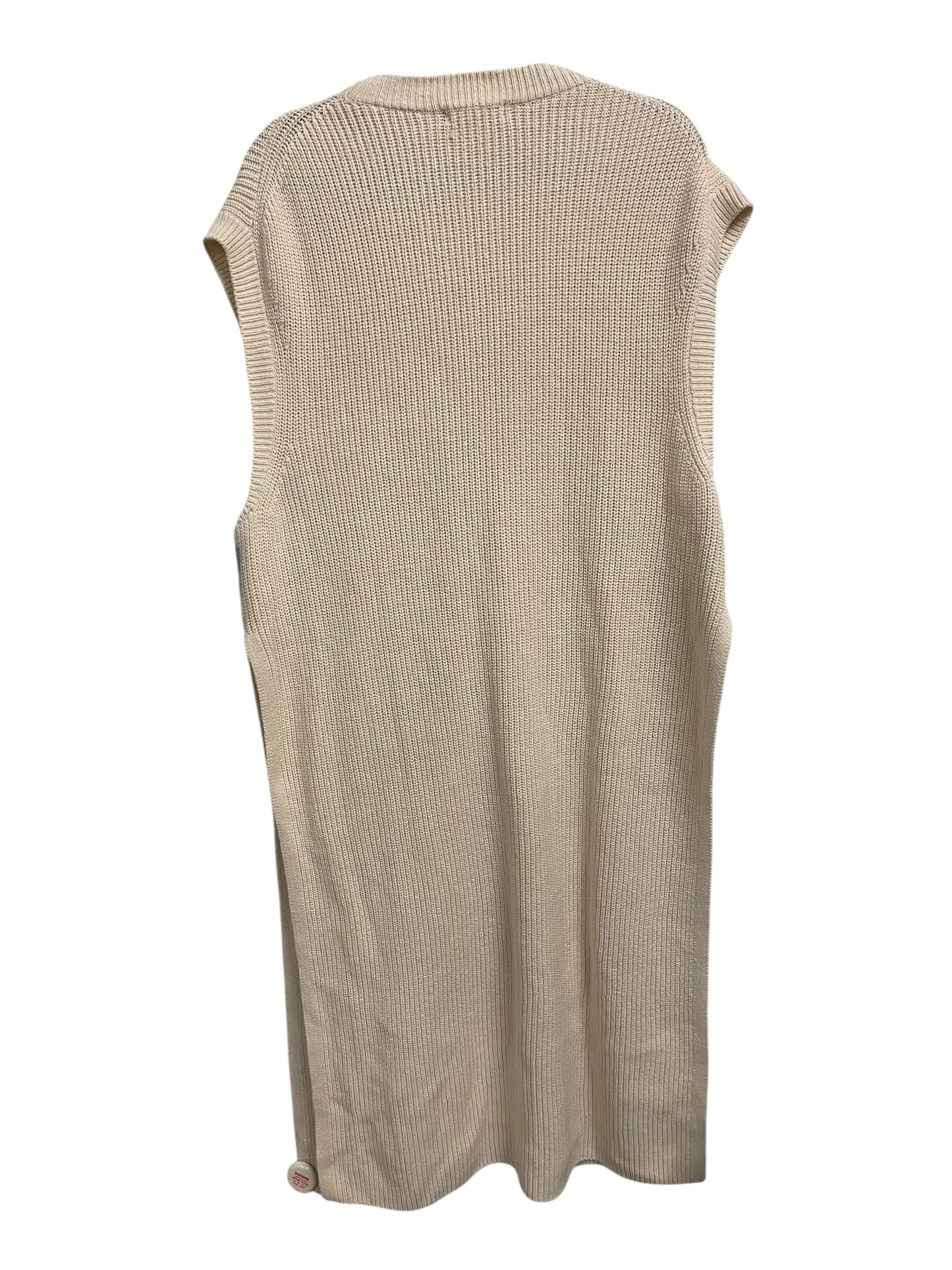 Tunic Sleeveless By H&m In Cream, Size: Xl