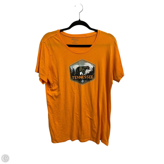 Top Short Sleeve Basic By Columbia In Orange, Size: Xl