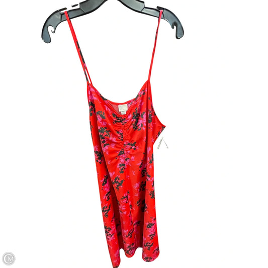 Dress Casual Midi By A New Day In Red, Size: 2x