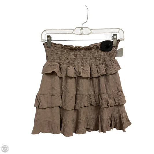 Skirt Mini & Short By Altard State In Brown, Size: 4