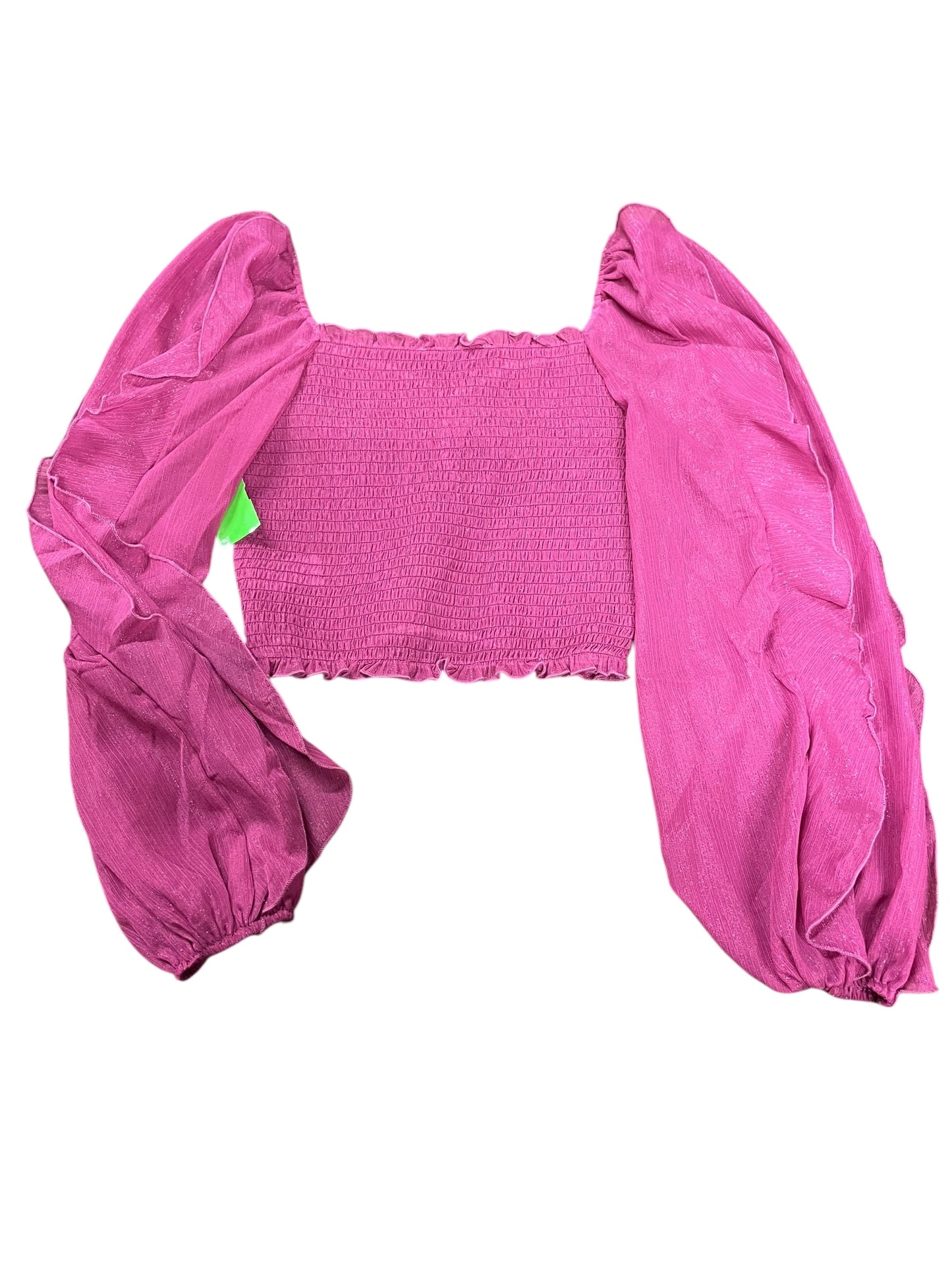 Top Long Sleeve By Hyfve In Pink, Size: M