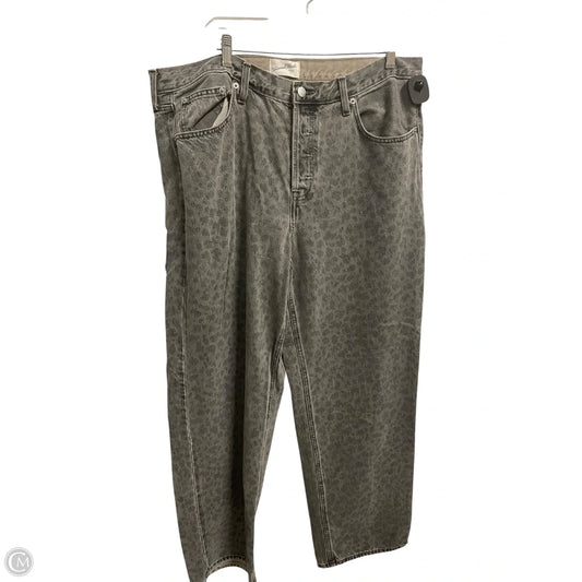 Jeans Wide Leg By Universal Thread In Grey Denim, Size: 14