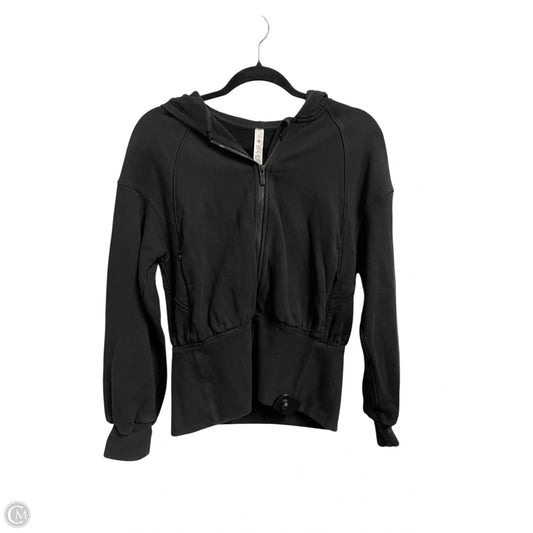 Athletic Jacket By Lululemon In Black, Size: 6