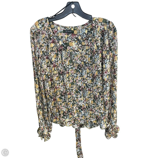Top Long Sleeve Basic By Clothes Mentor In Floral Print, Size: Xs