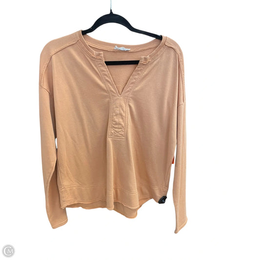 Top Long Sleeve By New In In Orange, Size: L
