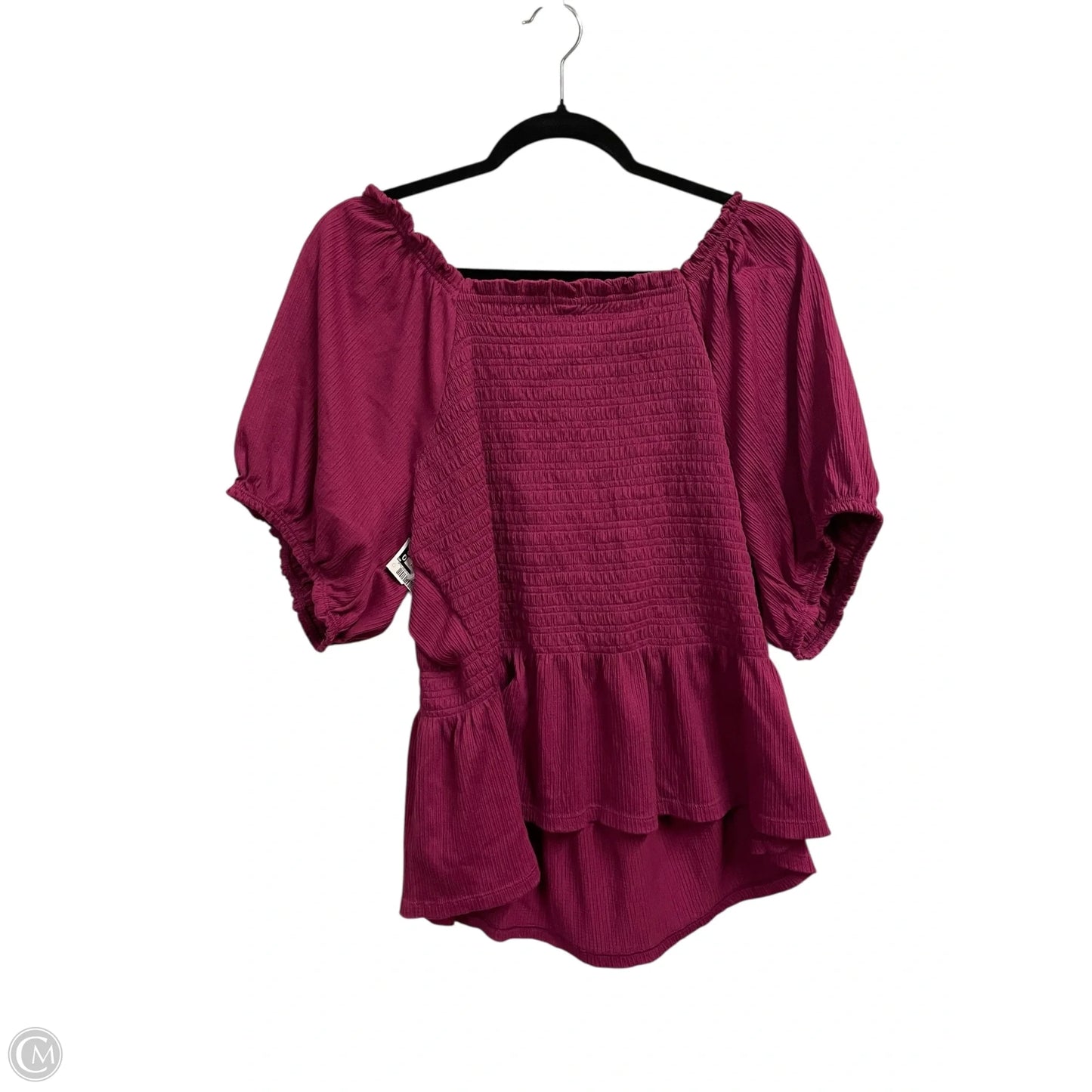 Top Short Sleeve By Old Navy In Purple, Size: 2x