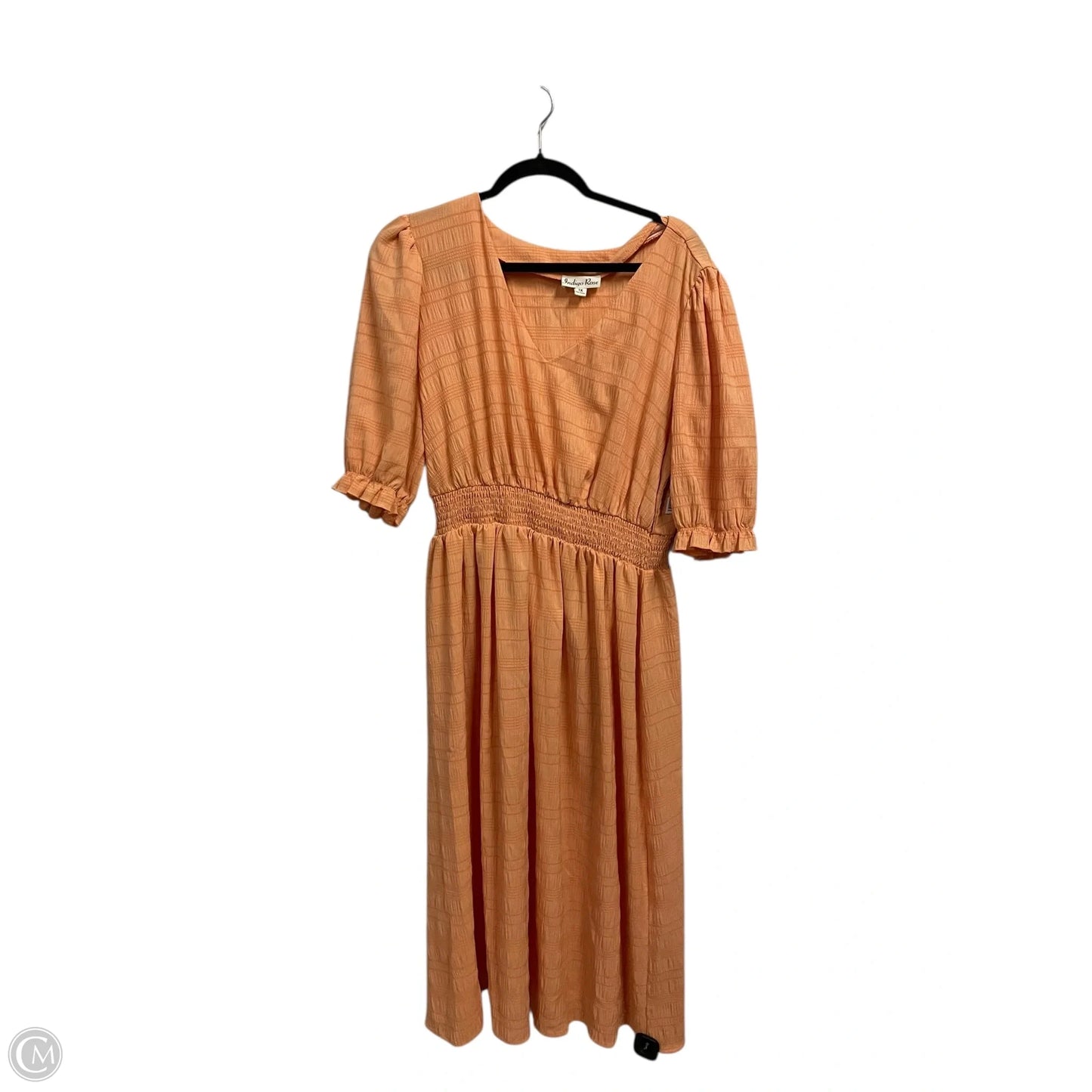 Dress Casual Maxi By Clothes Mentor In Orange, Size: 1x
