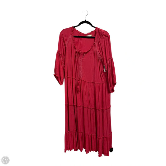 Dress Casual Maxi By Clothes Mentor In Pink, Size: Xl