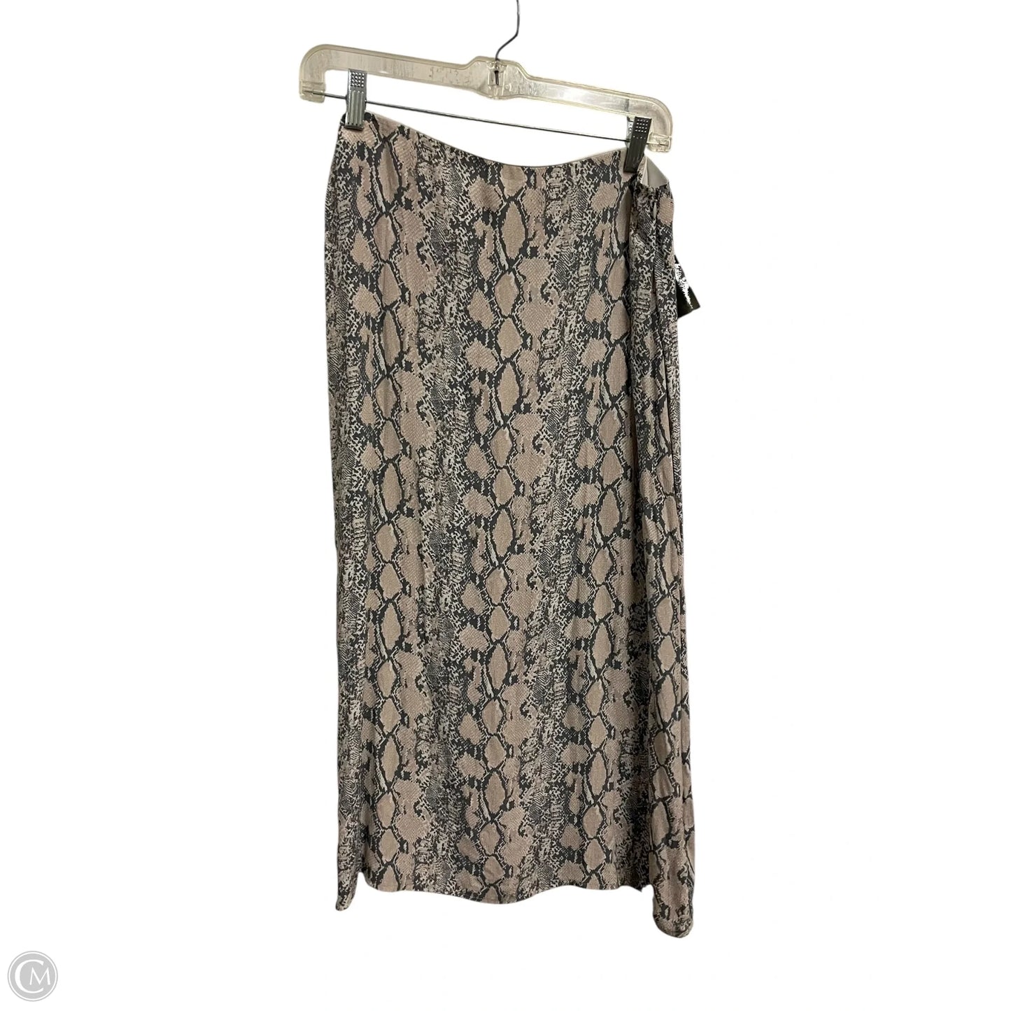 Skirt Maxi By American Eagle In Grey & Pink, Size: L