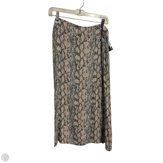 Skirt Maxi By American Eagle In Grey & Pink, Size: L