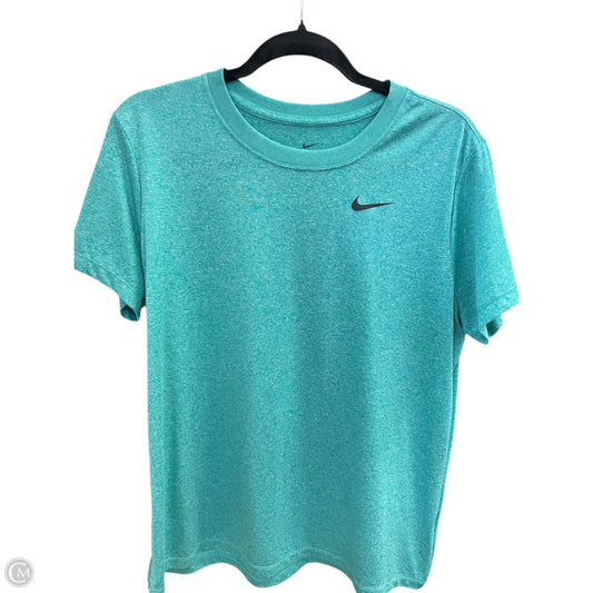 Athletic Top Short Sleeve By Nike Apparel In Green, Size: Xl