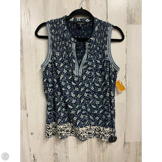 Top Sleeveless By Lucky Brand In Blue, Size: S