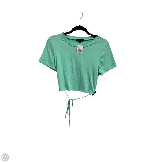 Top Short Sleeve By Ambiance Apparel In Teal, Size: L