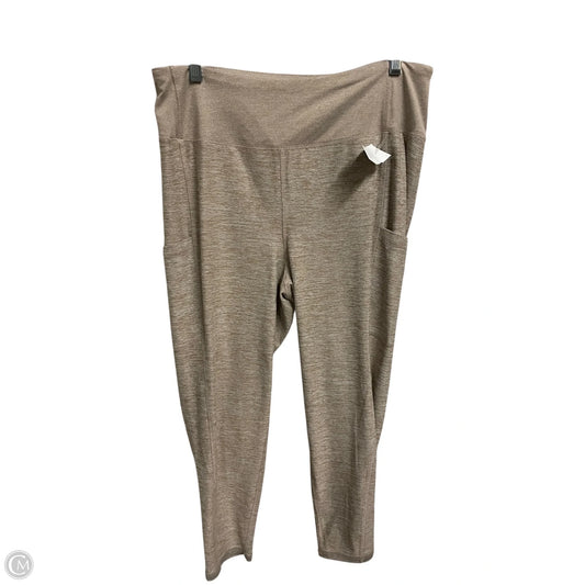 Athletic Leggings By Sonoma In Brown, Size: L