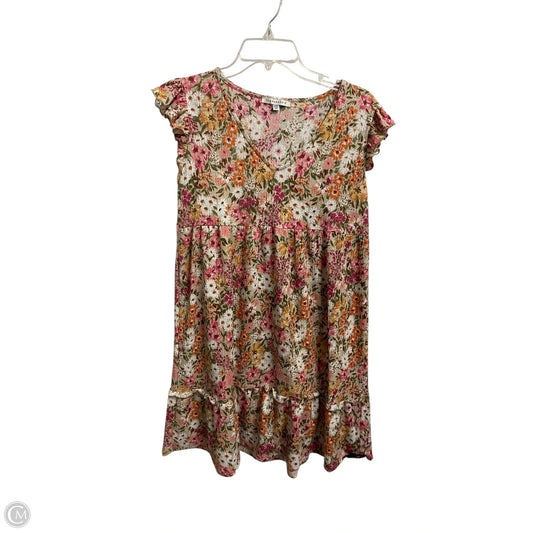 Dress Casual Midi By Clothes Mentor In Floral Print, Size: Xs