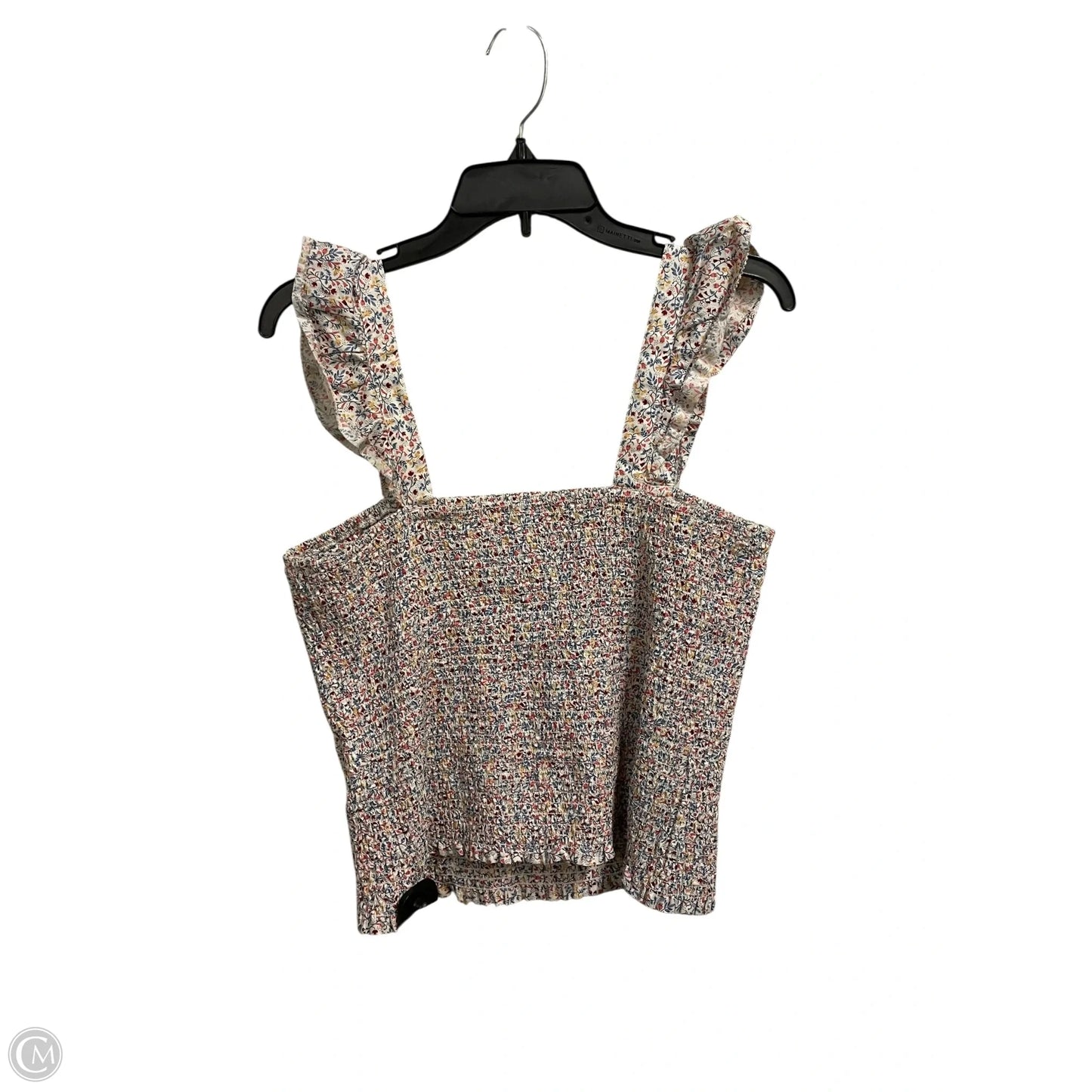 Top Sleeveless By Old School In Floral Print, Size: L