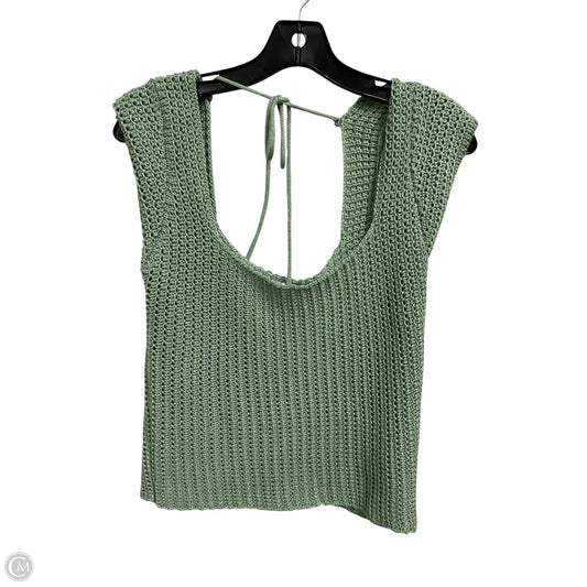 Top Sleeveless By Lucy Paris In Green, Size: M