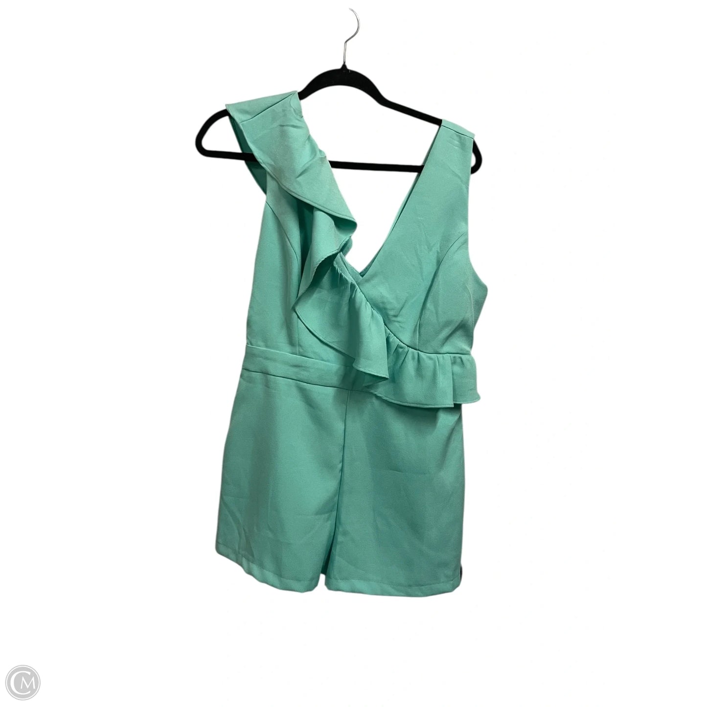 Romper By Clothes Mentor In Aqua, Size: L