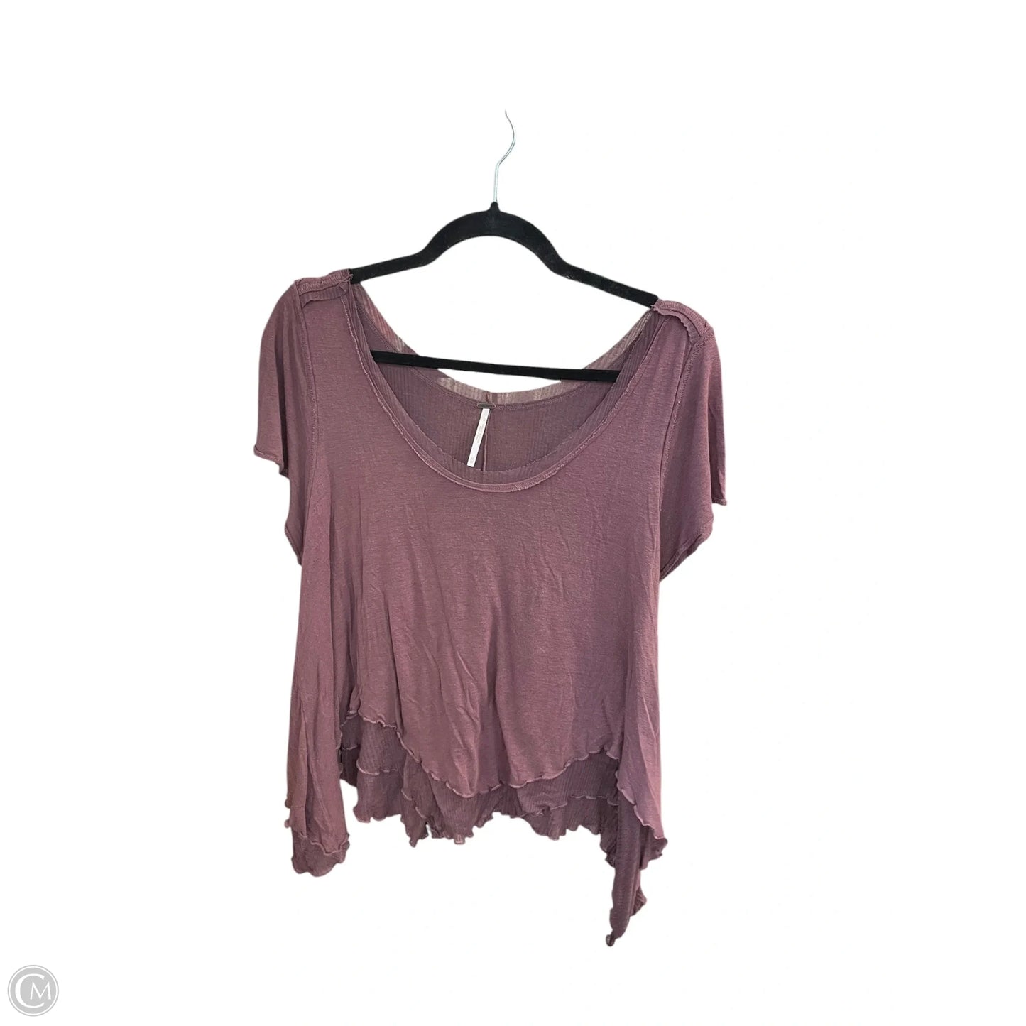 Top Short Sleeve By Free People In Purple, Size: Xs