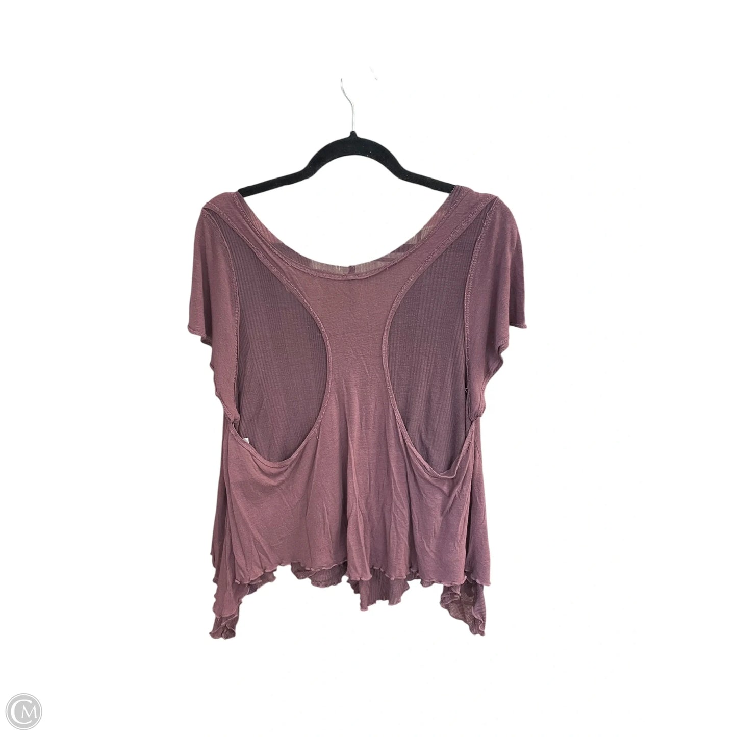 Top Short Sleeve By Free People In Purple, Size: Xs