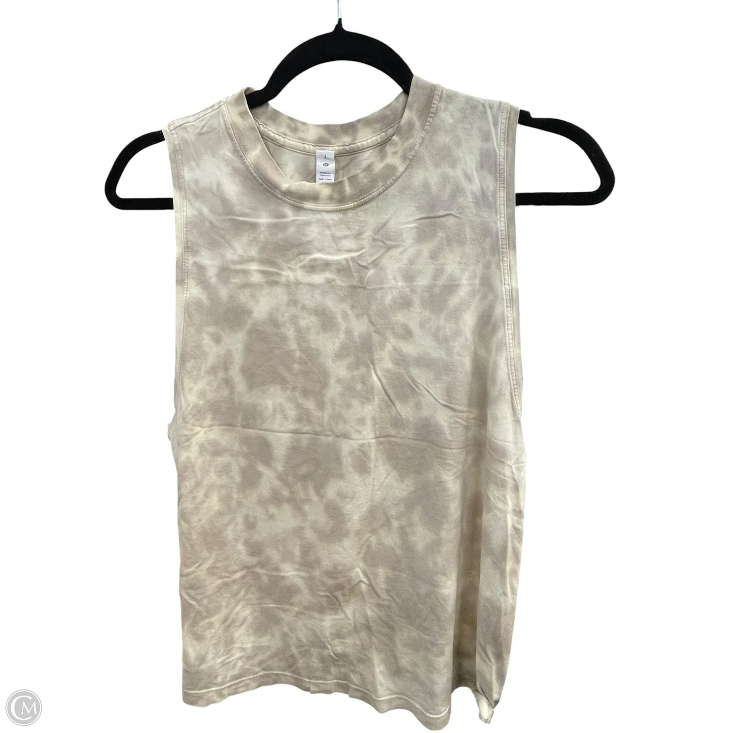 Athletic Tank Top By Lululemon In Yellow, Size: 2