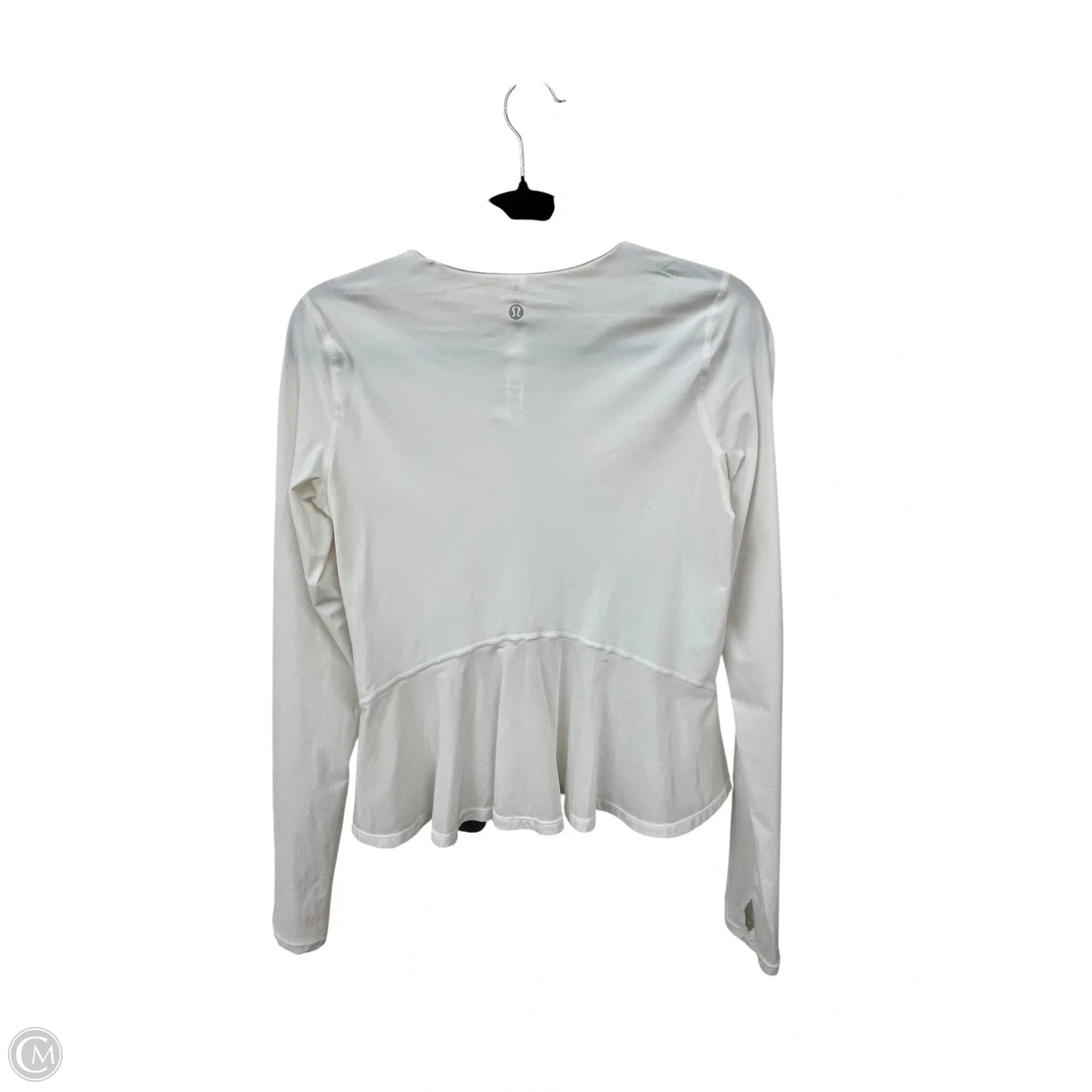 Top Long Sleeve By Lululemon In White, Size: 4