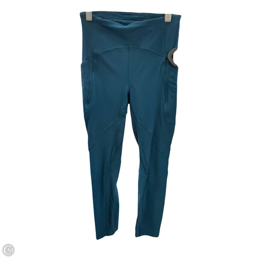 Athletic Leggings By Lululemon In Blue, Size: 2