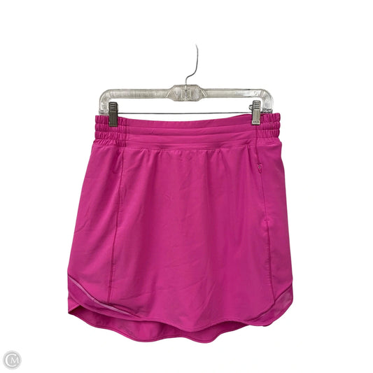 Athletic Skort By Lululemon In Pink, Size: 10