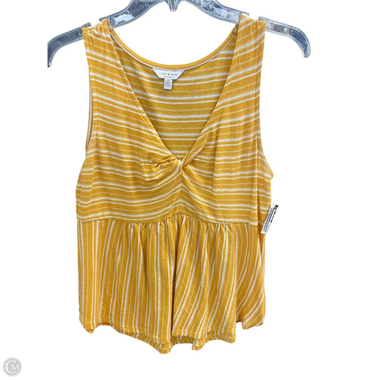 Top Sleeveless By Lucky Brand In Yellow, Size: S