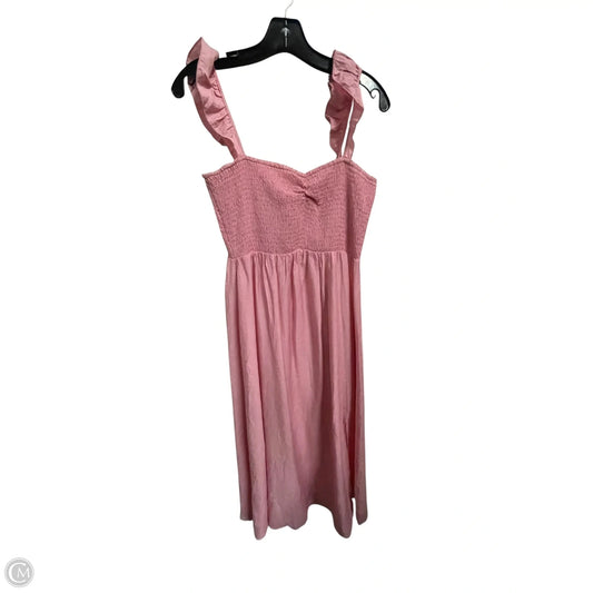 Dress Casual Midi By Lush In Pink, Size: M