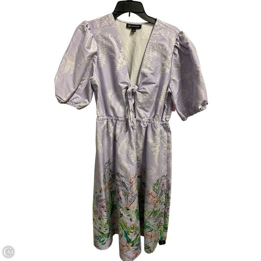 Dress Casual Midi By Zara In Purple, Size: L