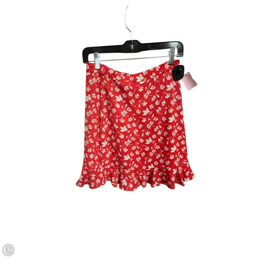 Skirt Mini & Short By J. Crew In Red, Size: 2