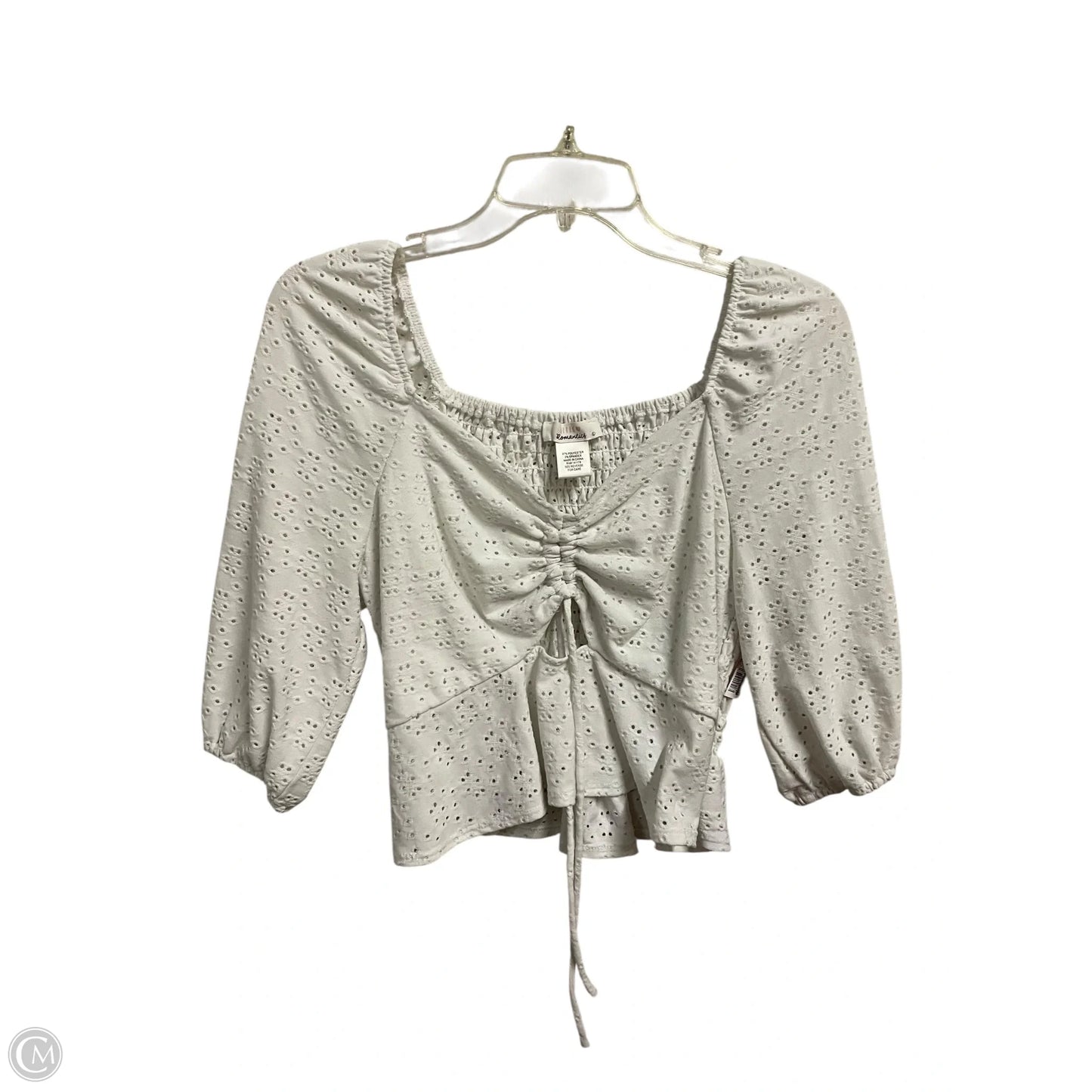 Top Long Sleeve By Urban Romantics In White, Size: L