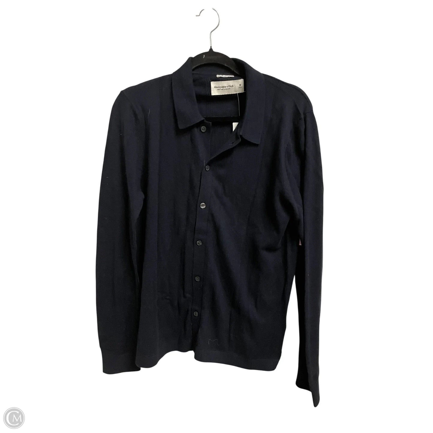 Sweatshirt Collar By Abercrombie And Fitch In Navy, Size: M