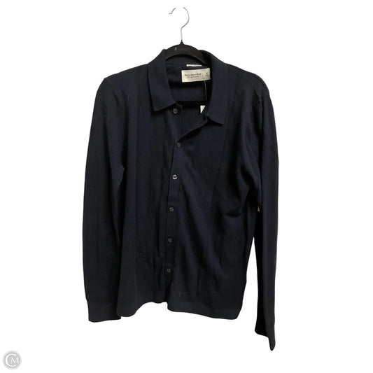 Sweatshirt Collar By Abercrombie And Fitch In Navy, Size: M