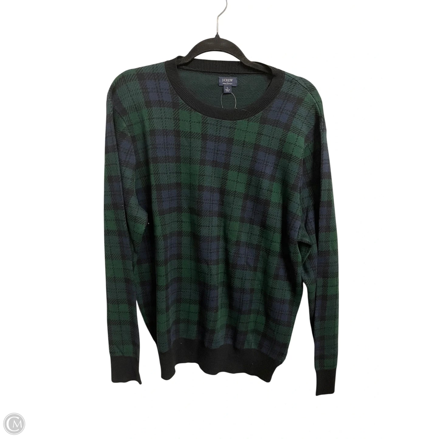Sweatshirt Crewneck By J. Crew In Green, Size: L
