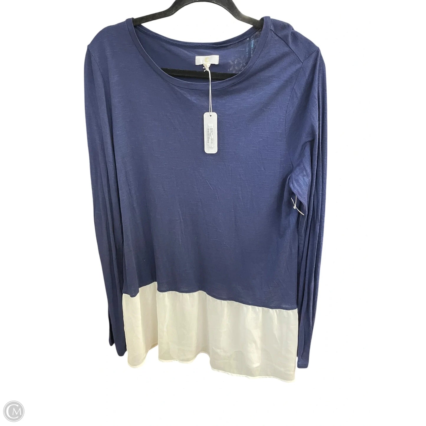 Top Long Sleeve By Clothes Mentor In Navy, Size: Xl