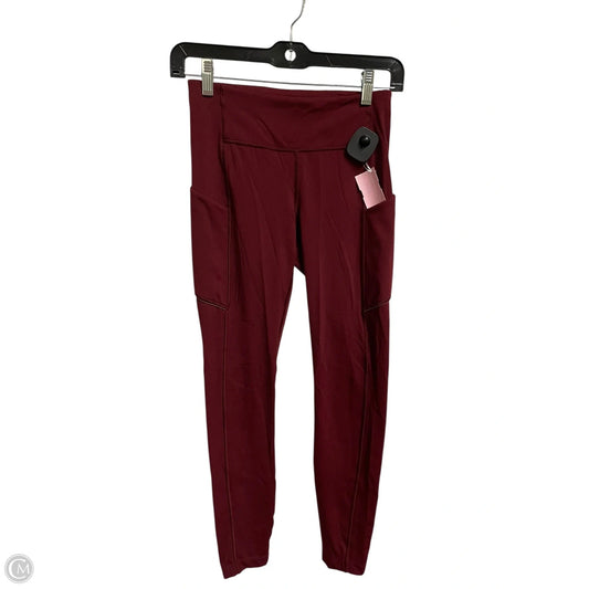 Athletic Leggings By Lululemon In Red, Size: 4