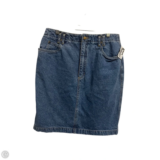 Skirt Midi By First Issue In Blue Denim, Size: 14